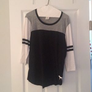 Black, white and Gray top